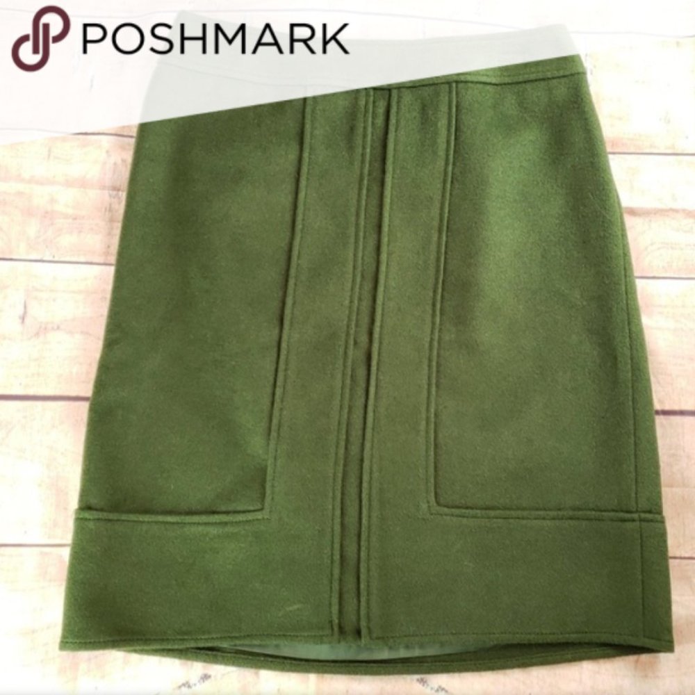 Ann Taylor Wool Blend Pencil Skirt Size 2 - Picture 2 of 6